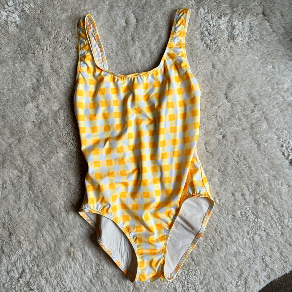 Solid & Striped One-Piece Swimsuit